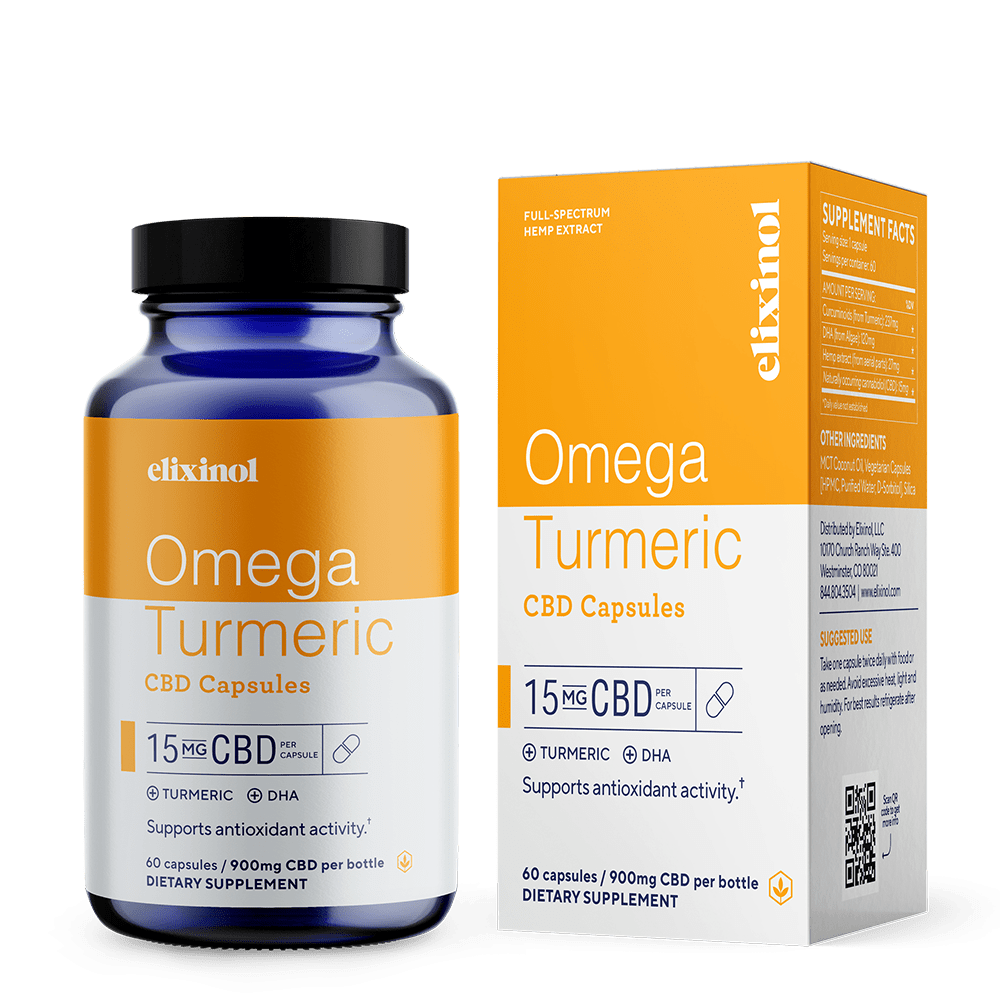 Elixinol omega turmeric cbd capsules