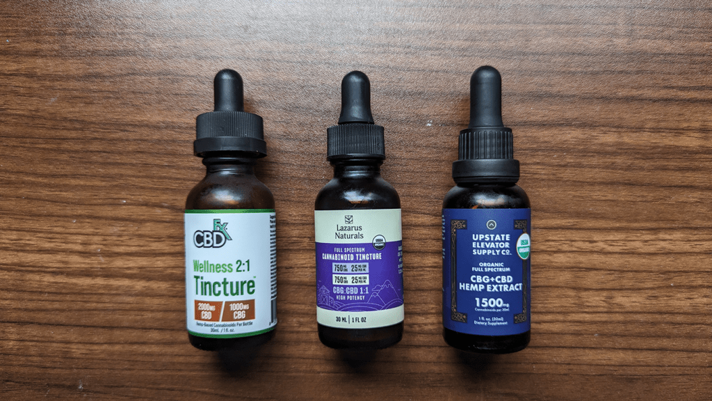 CBG oils I tested and reviewed