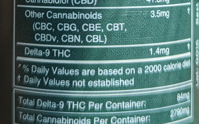 R&R CBD product label